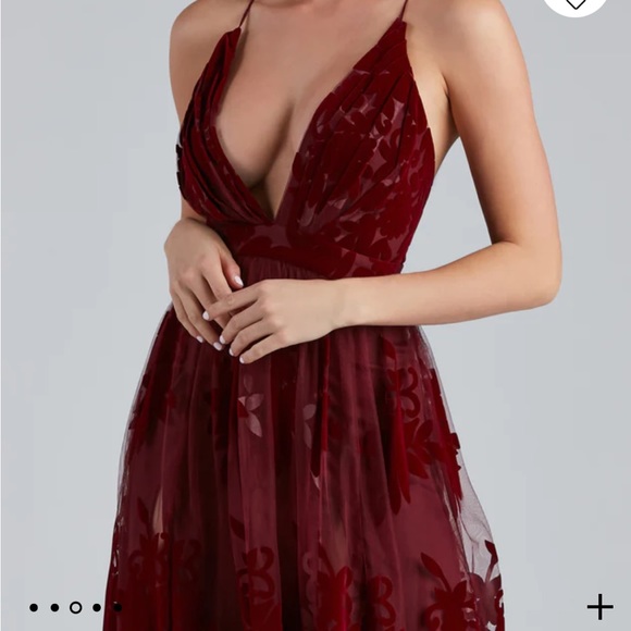 Windsor Women's Floral Maxi Dress Red - Picture 2 of 5